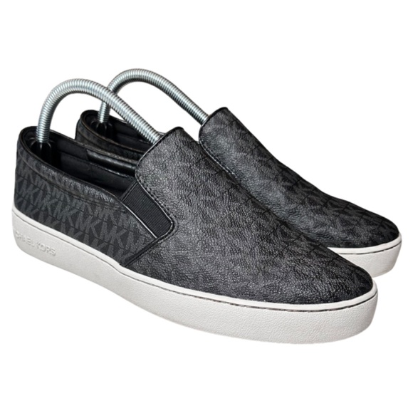 | Michael Kors | Black Keaton Logo Slip-On Casual Luxury Sneaker - 9.5 - Picture 1 of 8